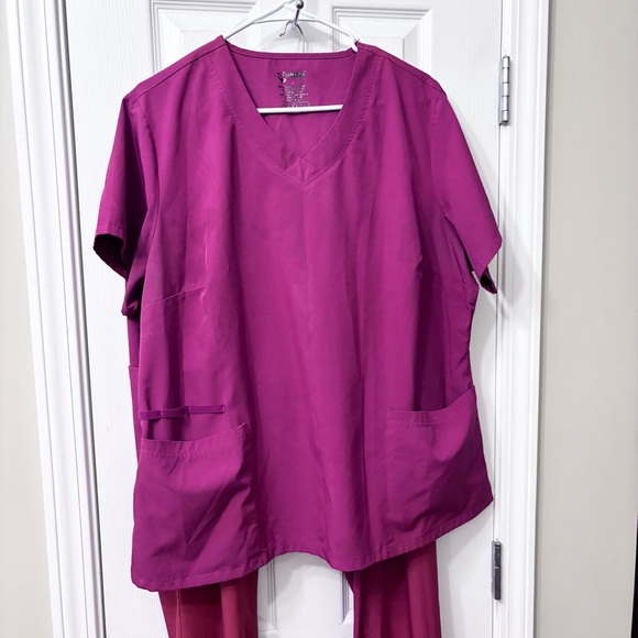 Pandamed Womens Sz XL Pink Jogger Scrub Set - Picture 4 of 10